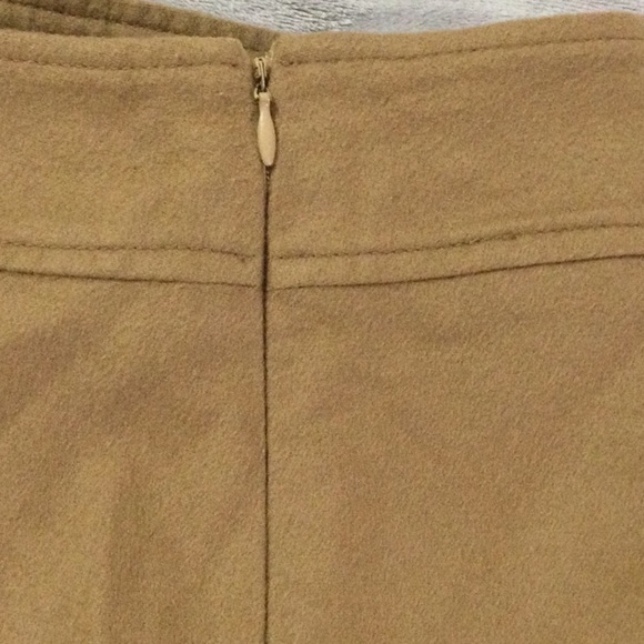 Red Valentino Wool Midi Tan Skirt Size 46 - Picture 10 of 10